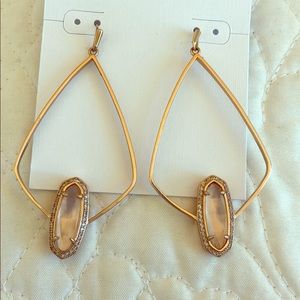 Kendra Scott rose gold earrings